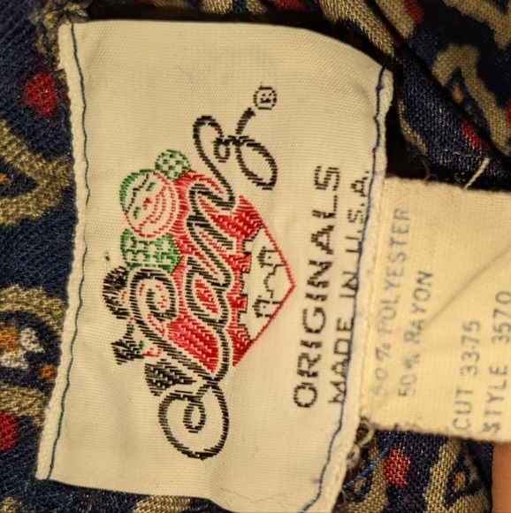 VTG 60's Lanz Originals Blouse Size 8 - Picture 11 of 14